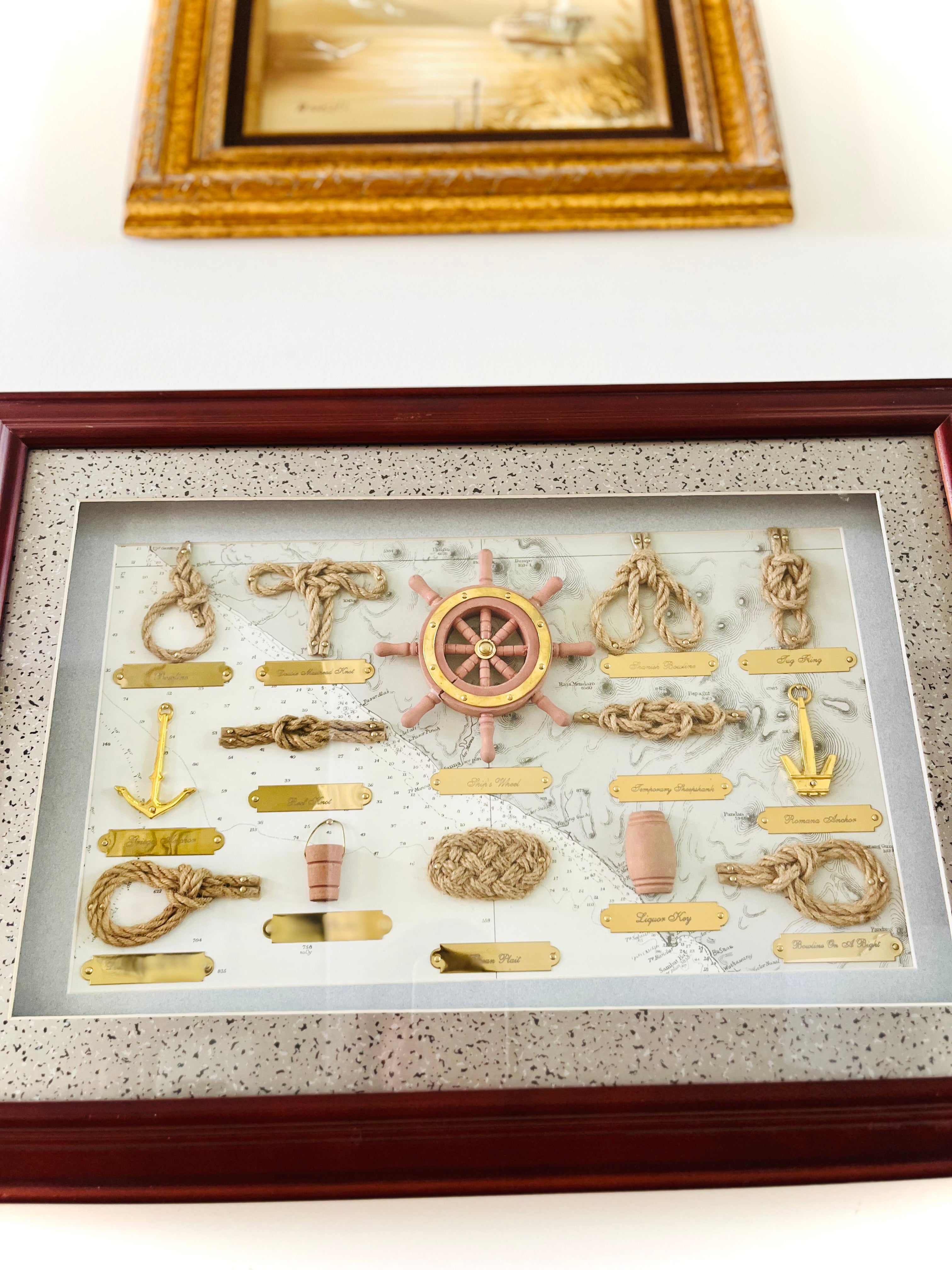 Nautical knot shadowbox