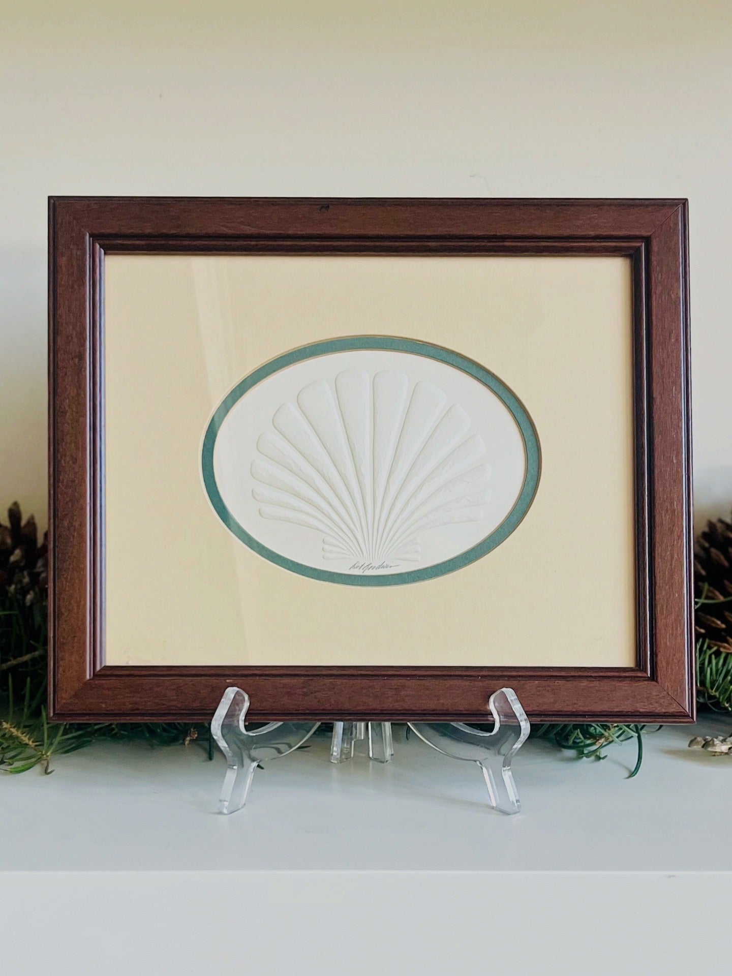 Embossed shell art