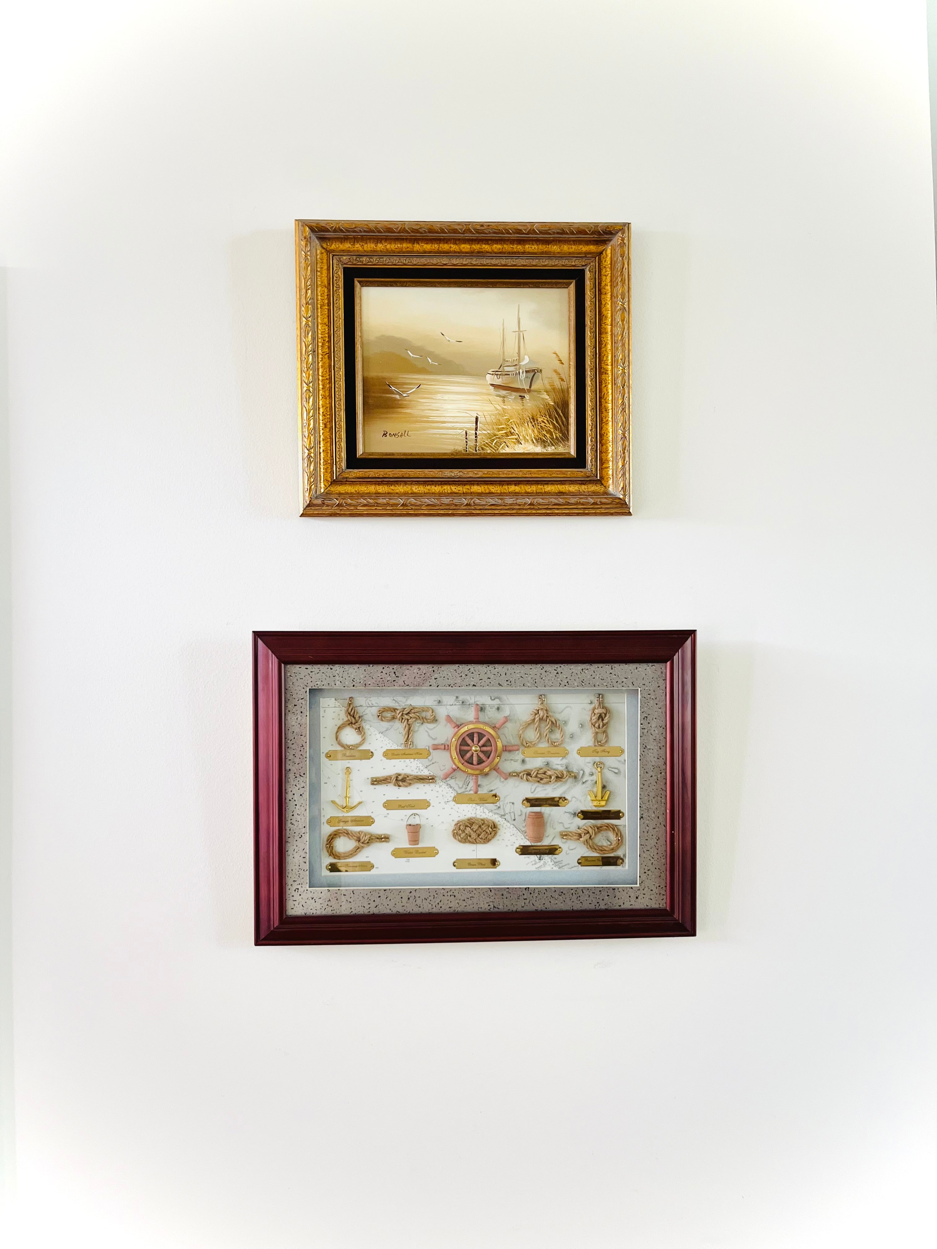 Nautical knot shadowbox