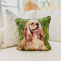 Cocker Spaniel needlepoint pillow