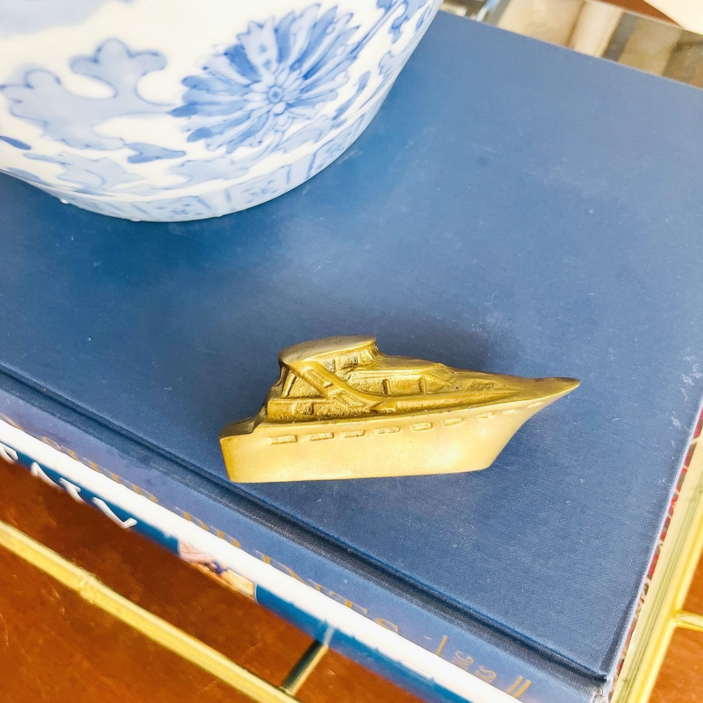 Solid brass yacht