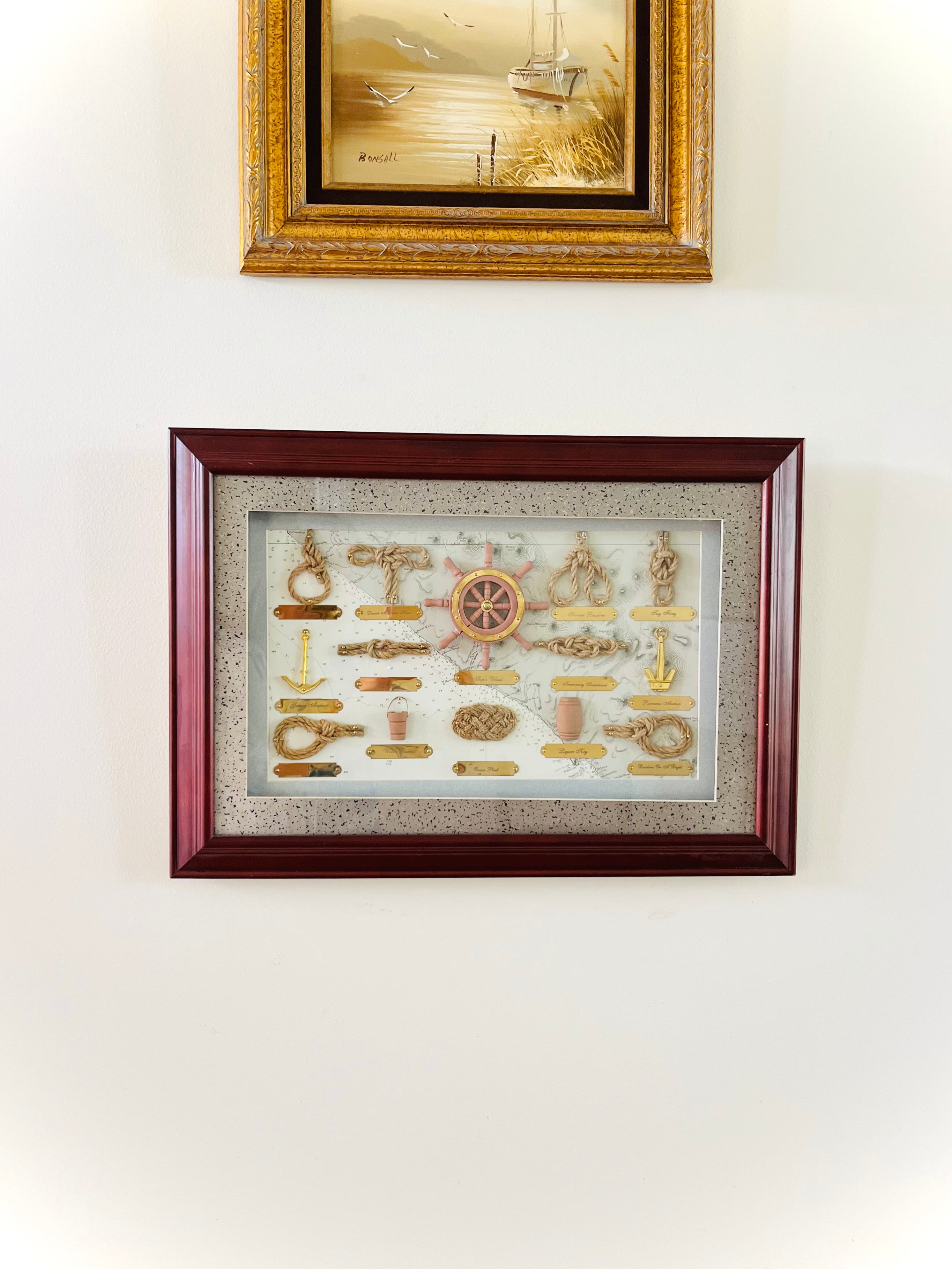 Nautical knot shadowbox