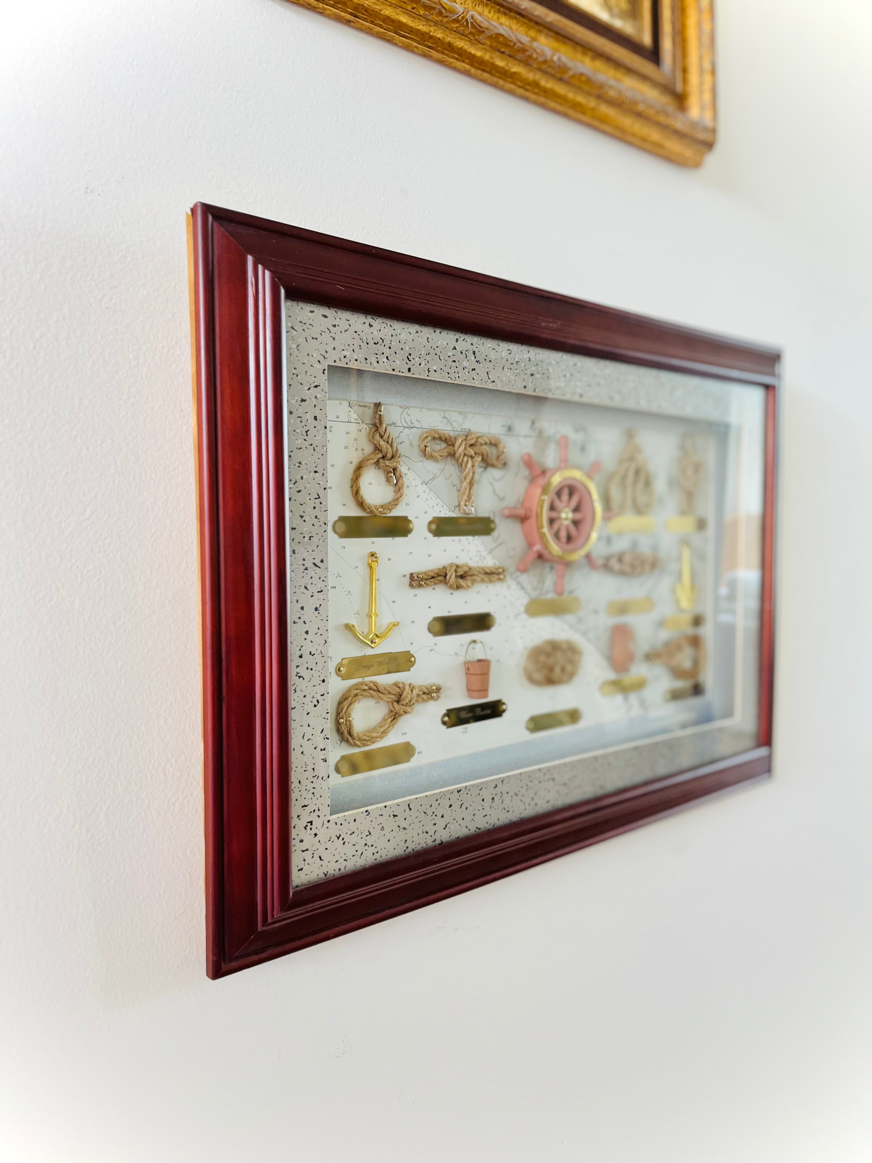 Nautical knot shadowbox