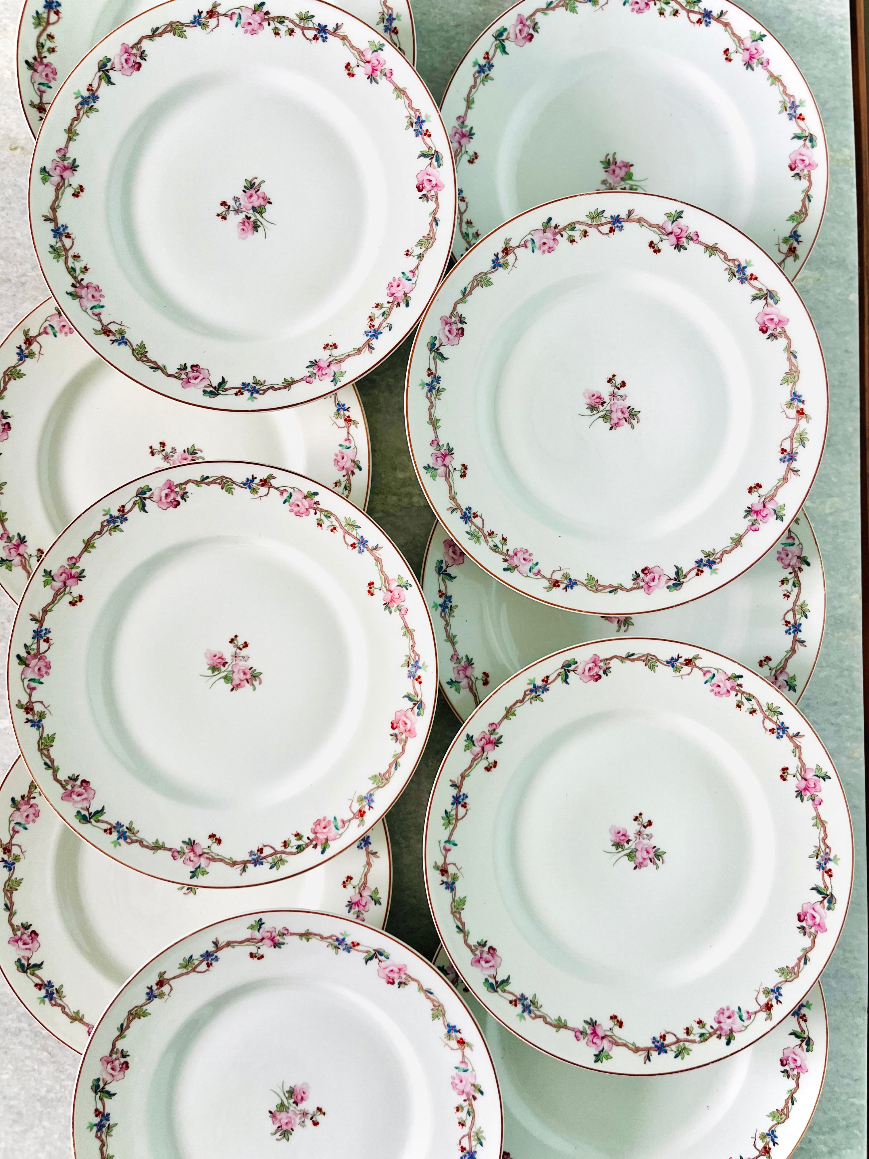 Limoges floral plates